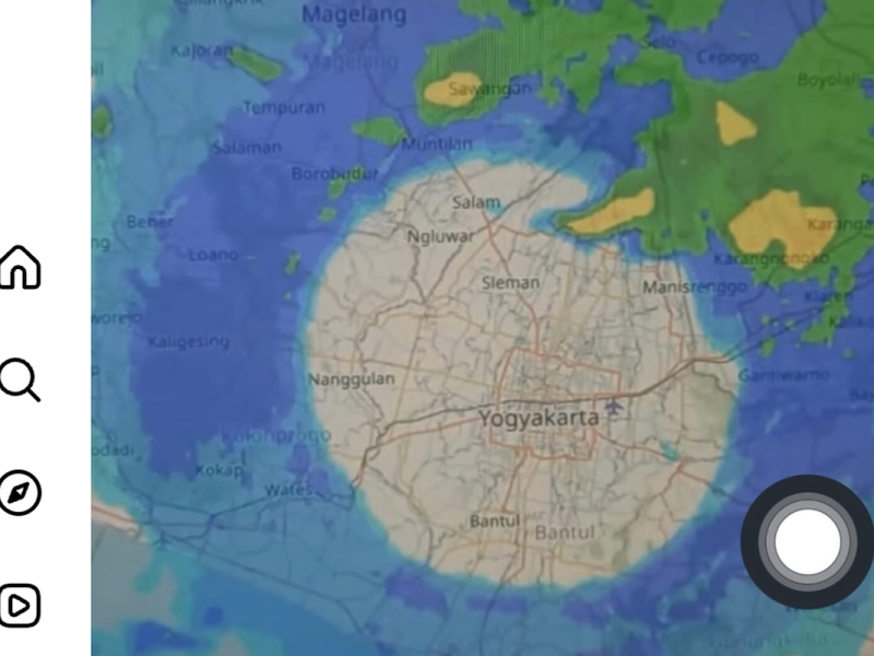BMKG Jawab Kehebohan Citra Radar Jogja Yang Aneh
