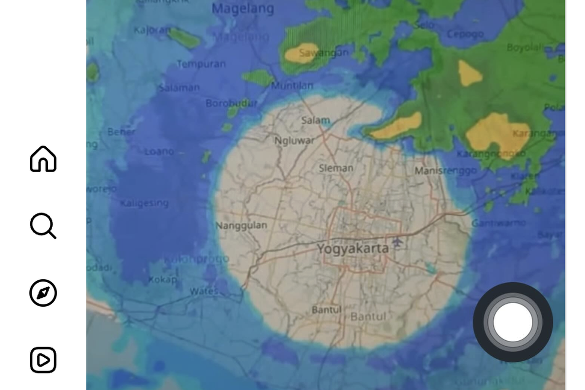 BMKG Jawab Kehebohan Citra Radar Jogja Yang Aneh